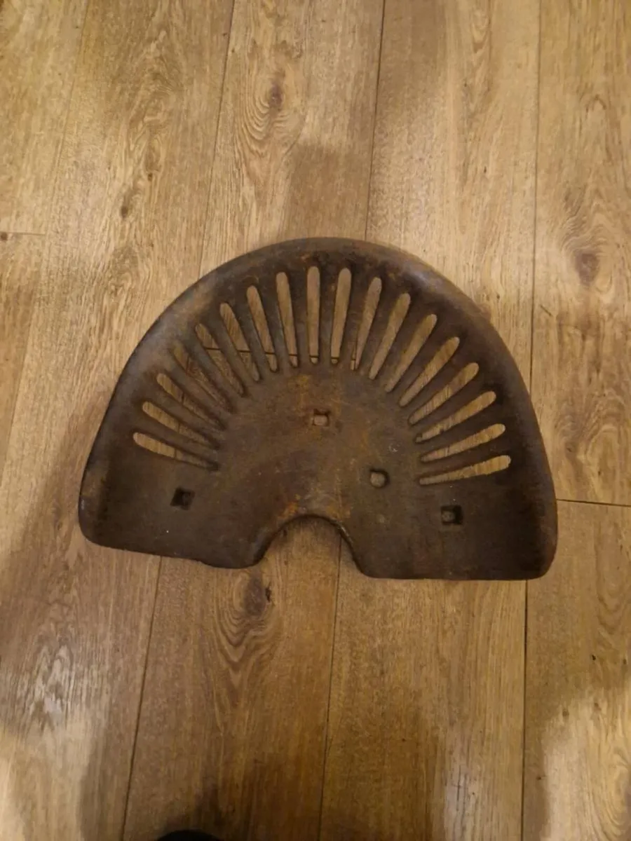 Cast iron tractor seat original