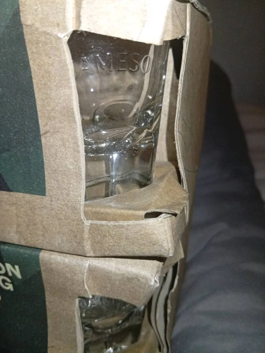 2 packs of 4 Jameson whiskey glasses new - Image 2