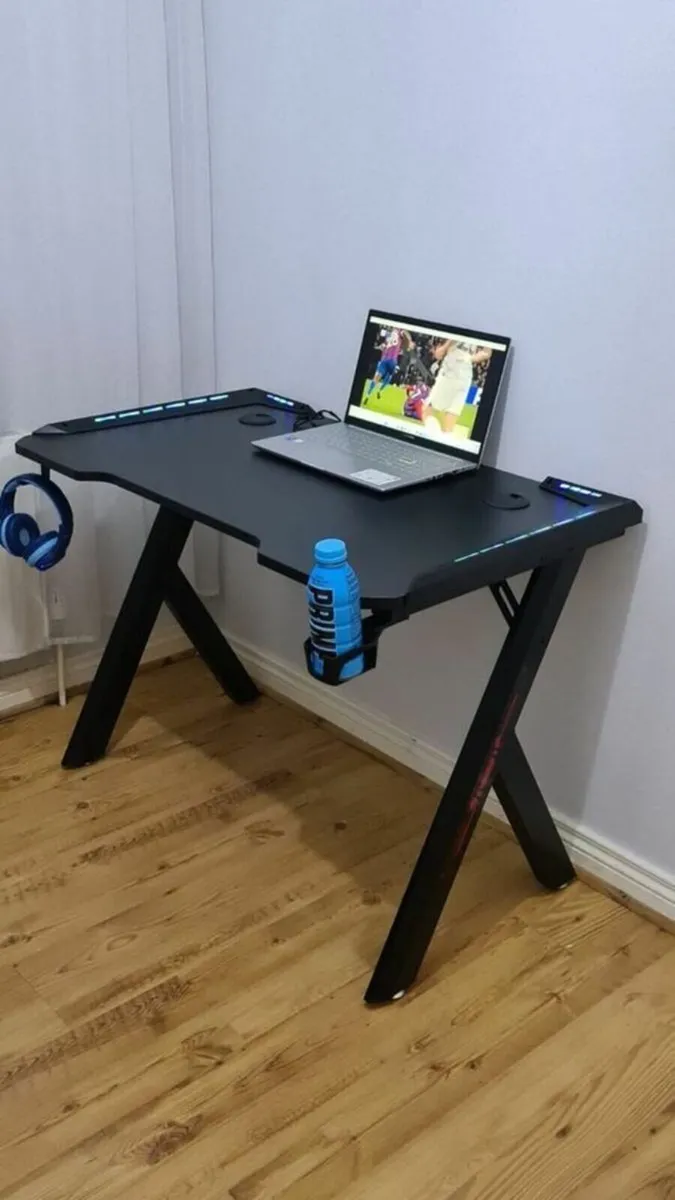 Gaming desk office desk led lights brand new - Image 4