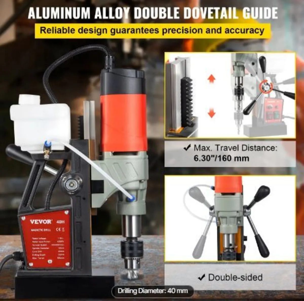 Magnetic Drill, 1200W 4 cm Boring Diameter - Image 2