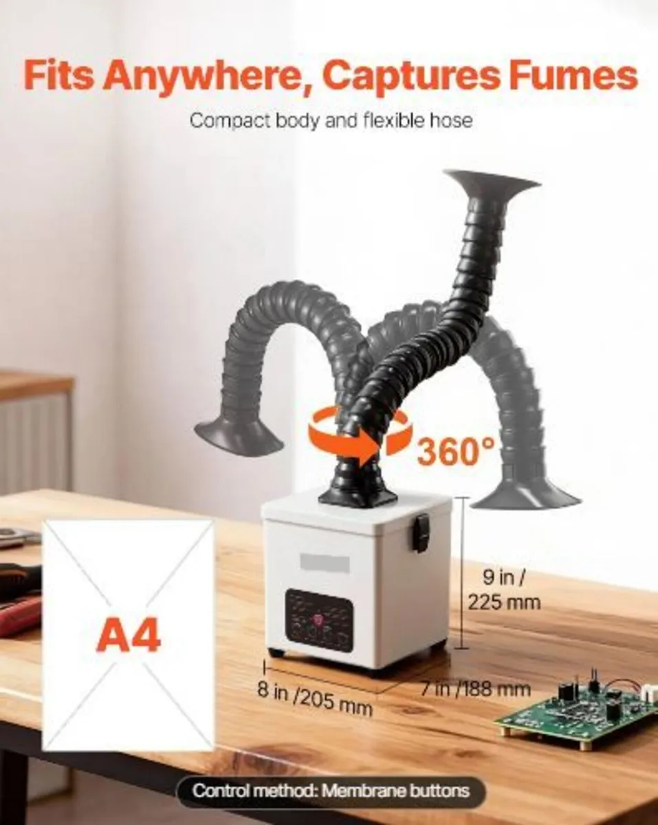 Solder Fume Extractor, 3-Stage Filtration - Image 4