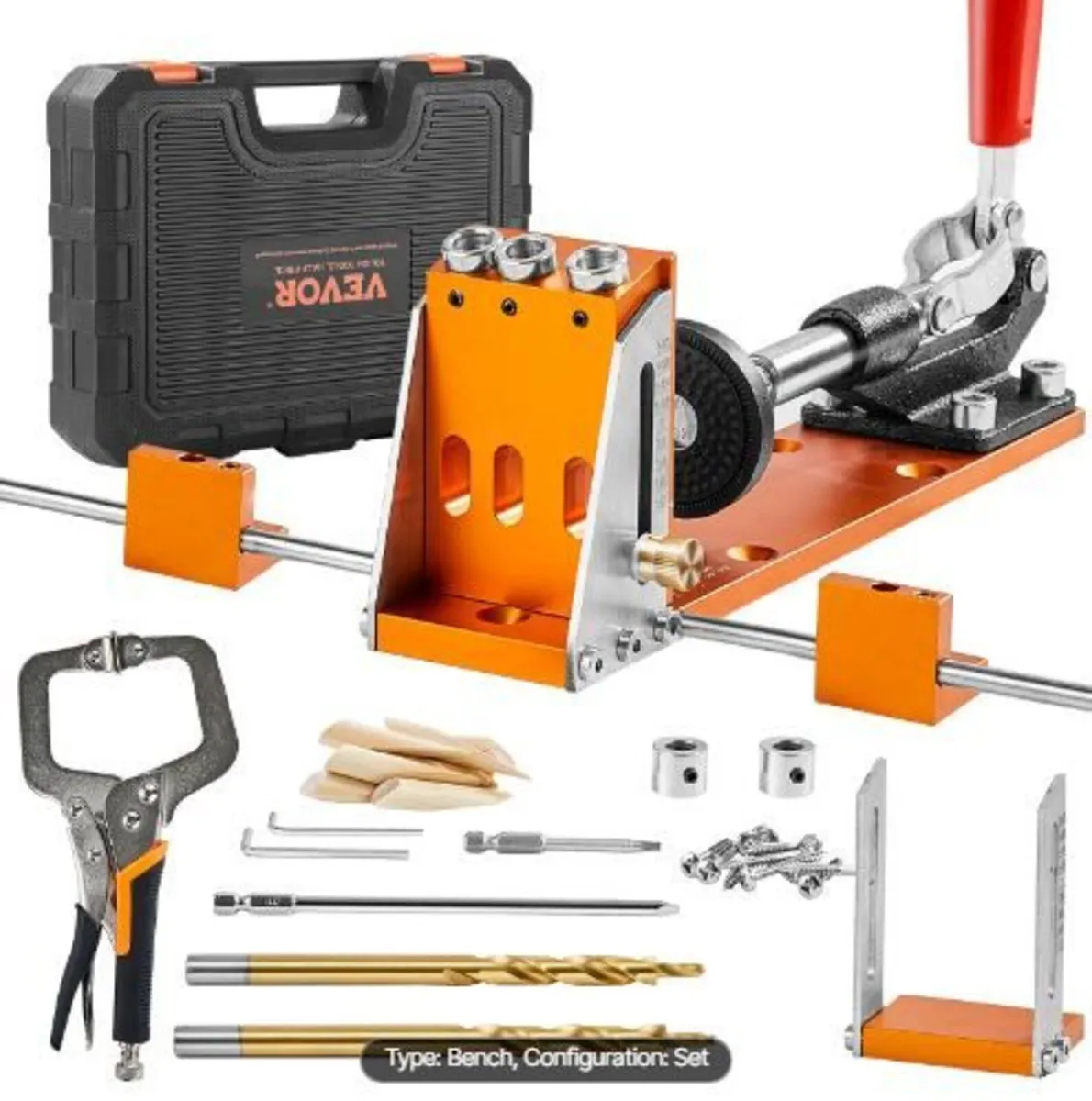 Pocket Hole Jig Kit, 34 Pcs Pocket Hole Jig - Image 3