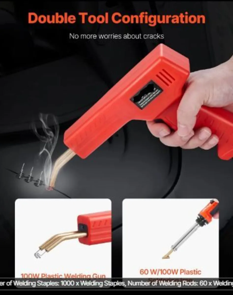 Plastic Welder Kit Deluxe, 100W Plastic Welding - Image 2