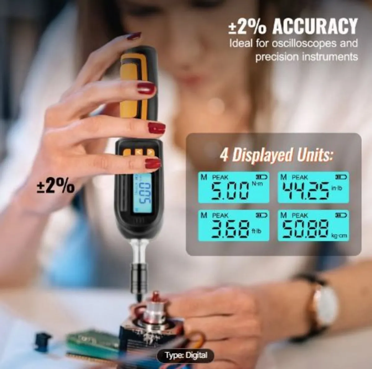 Digital Torque Screwdriver, 0.64 cm - Image 4