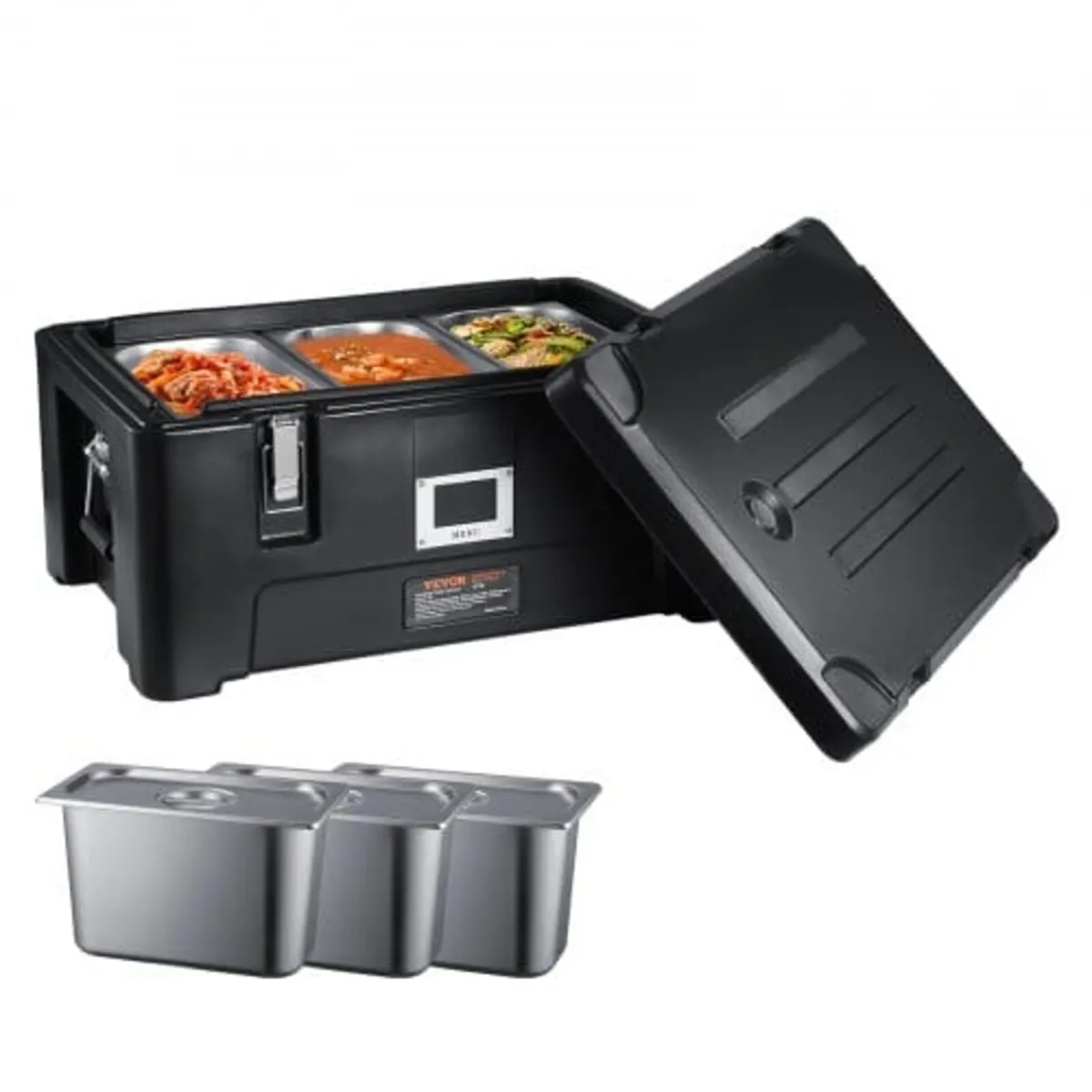 Insulated Food Pan Carrier, 36Qt Capacity, Stackab - Image 1