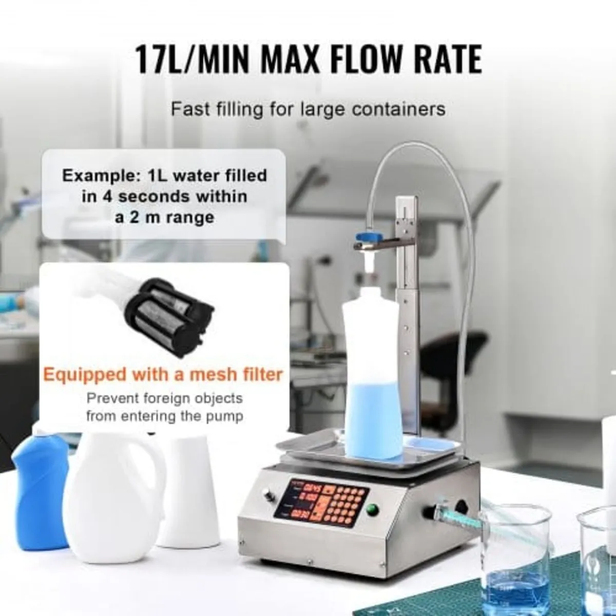 Liquid Filling Machine, 30-15000 g Weighing Capaci - Image 2