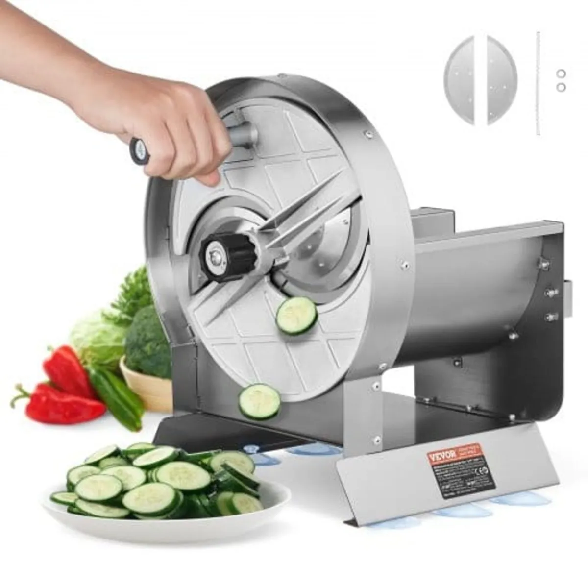 Manual Vegetable Fruit Slicer, 0-0.5"/0-12mm Thick - Image 1