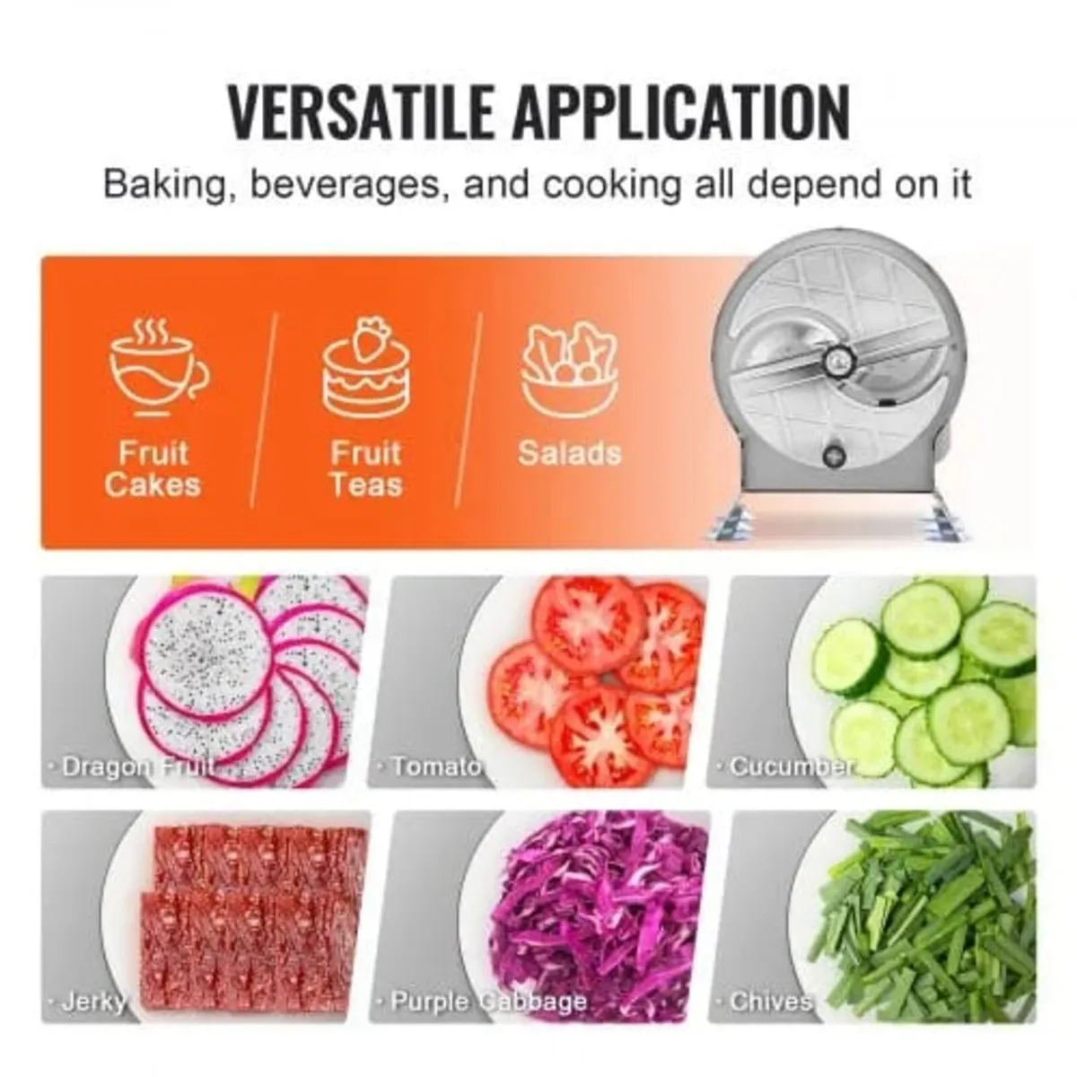 Manual Vegetable Fruit Slicer, 0-0.5"/0-12mm Thick - Image 4
