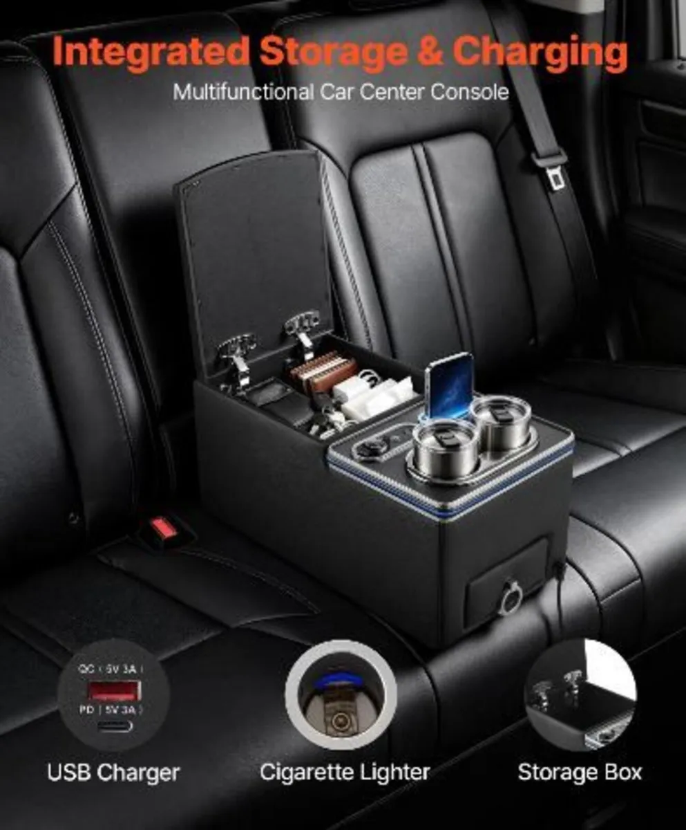 Universal Rear Bench Seat Center Console - Image 3