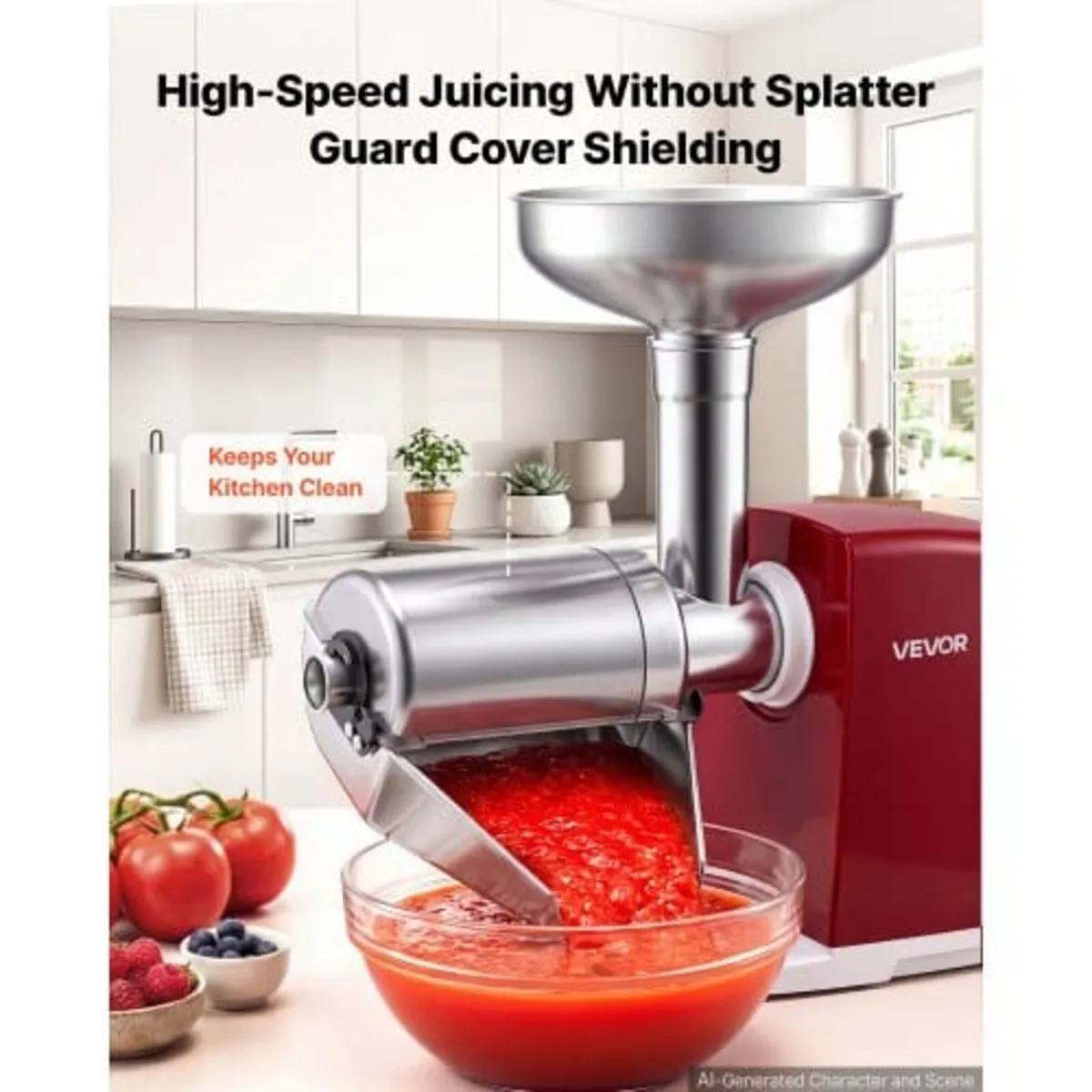 Electric Tomato Strainer 800W Max (Rated Power: 15 - Image 3