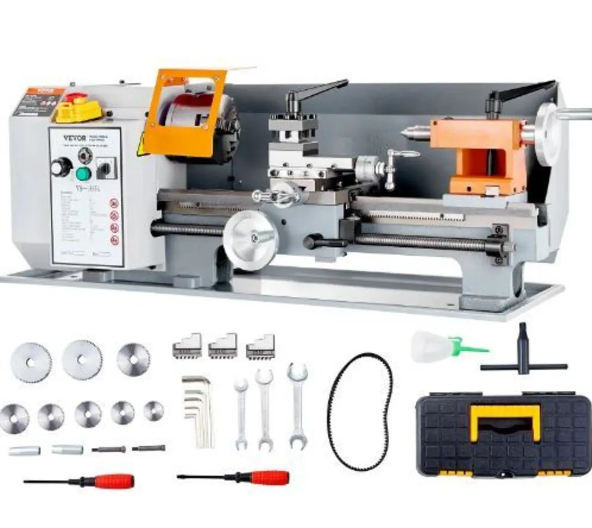 Metal Lathe Machine, 7'' x 13.78'', Precision - Image 4