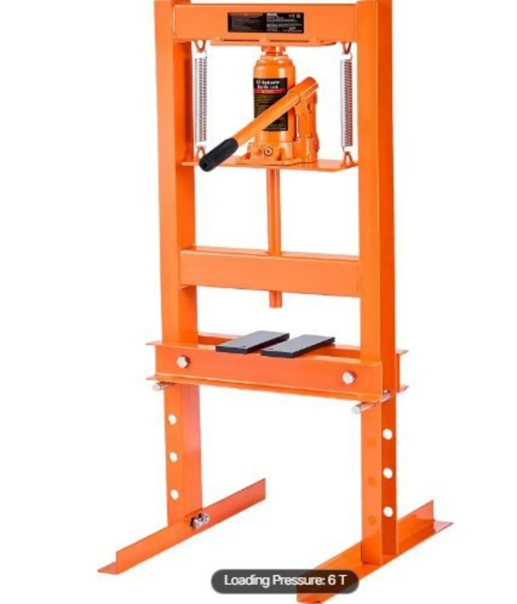 Hydraulic Shop Press 6 Ton with Press Plates - Image 1