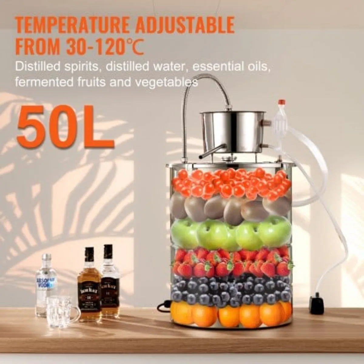 Essential Oil Still Water Distiller 49.2L with Thu - Image 2