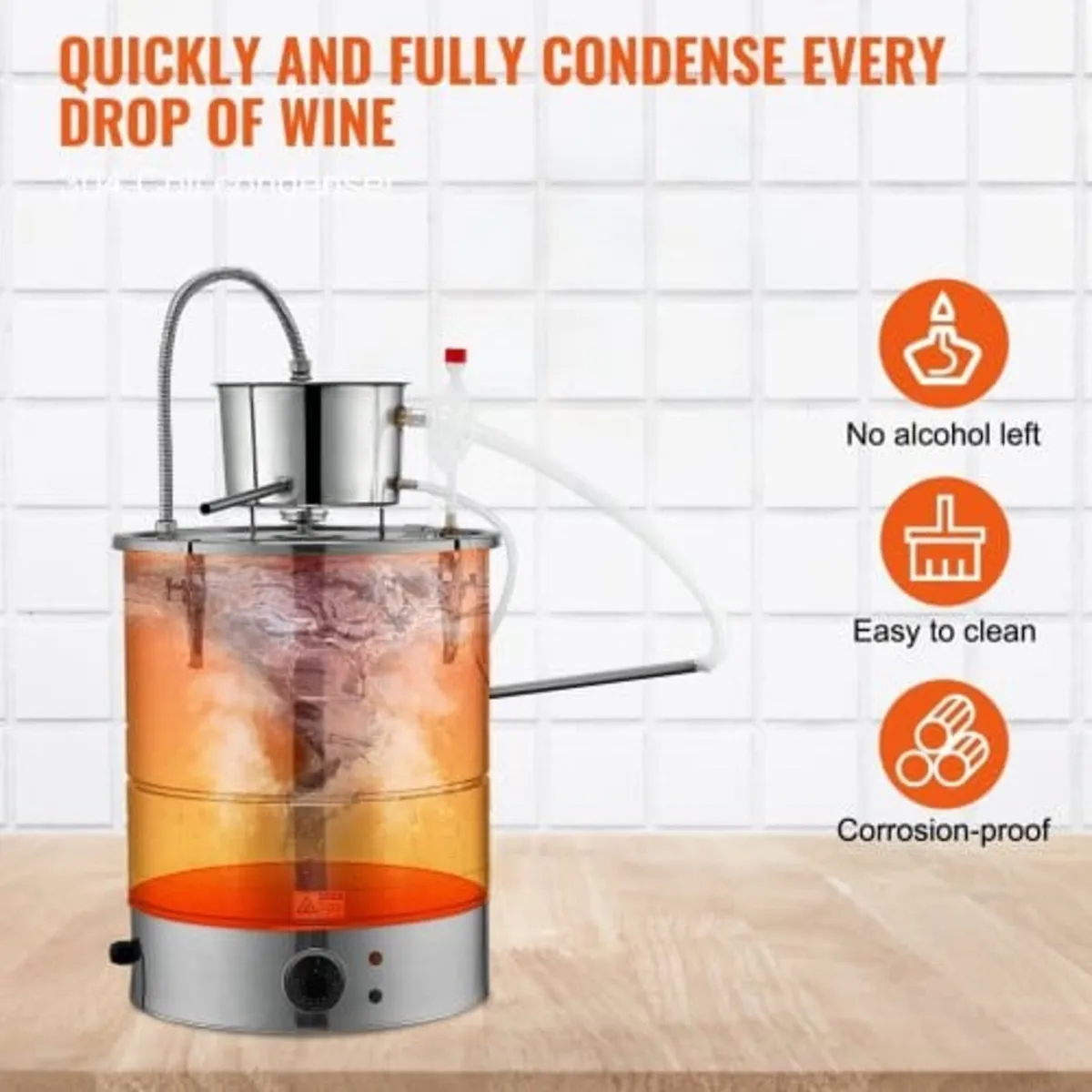 Essential Oil Still Water Distiller 49.2L with Thu - Image 3