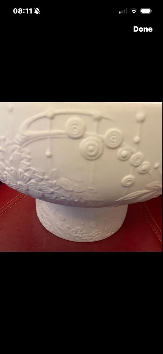 Rare Large Lladro White Pastoral Bowl - Image 3