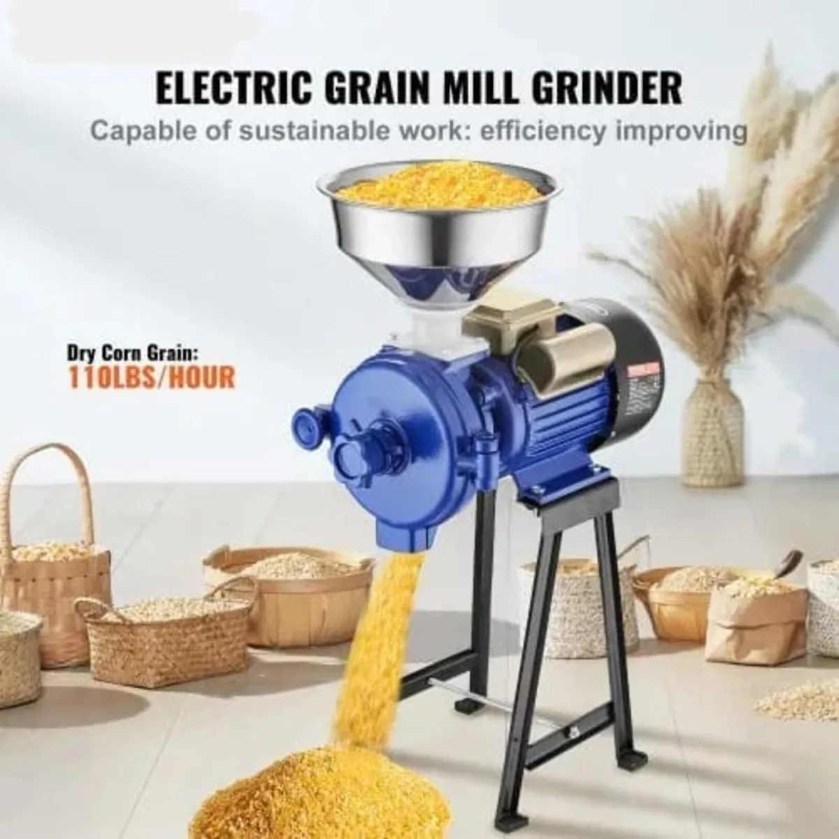 Electric Grain Mill Grinder, 3000W Spice Grinders, - Image 2