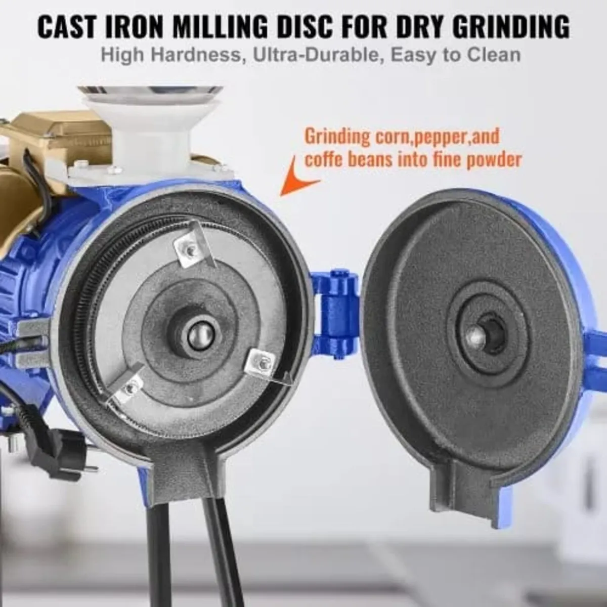Electric Grain Mill Grinder, 3000W Spice Grinders, - Image 4