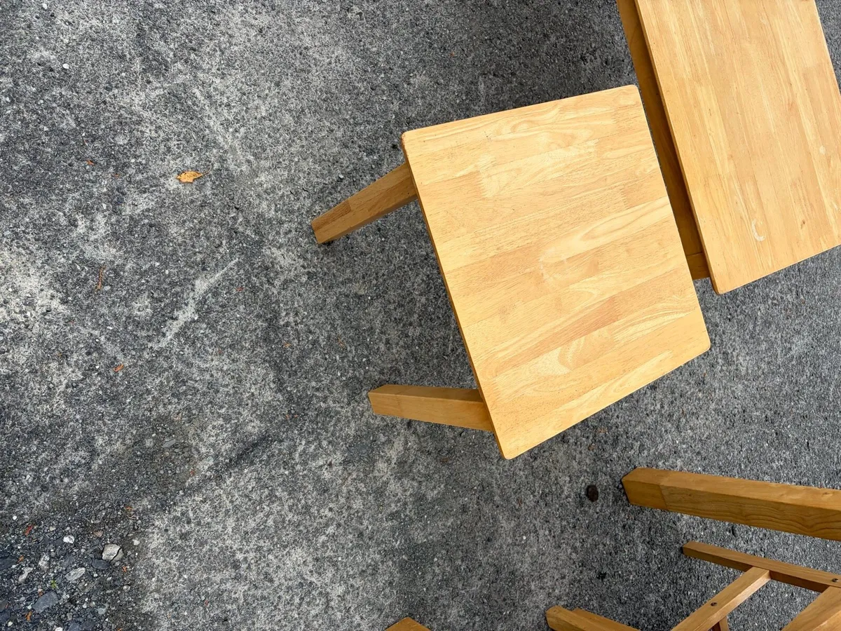 2 x oak coffee table or side tables - Image 4