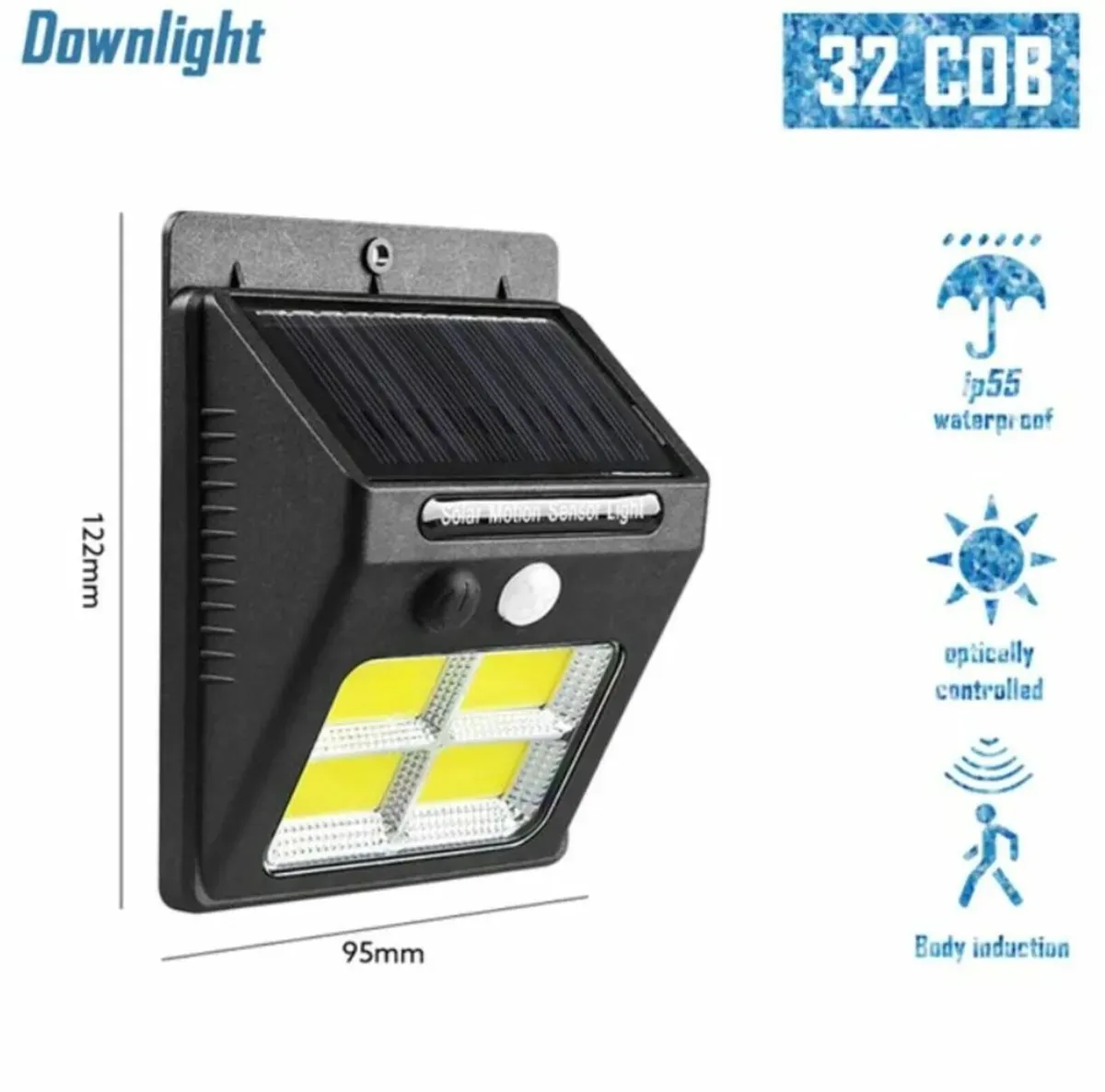 Solar fence light downlight - Image 1