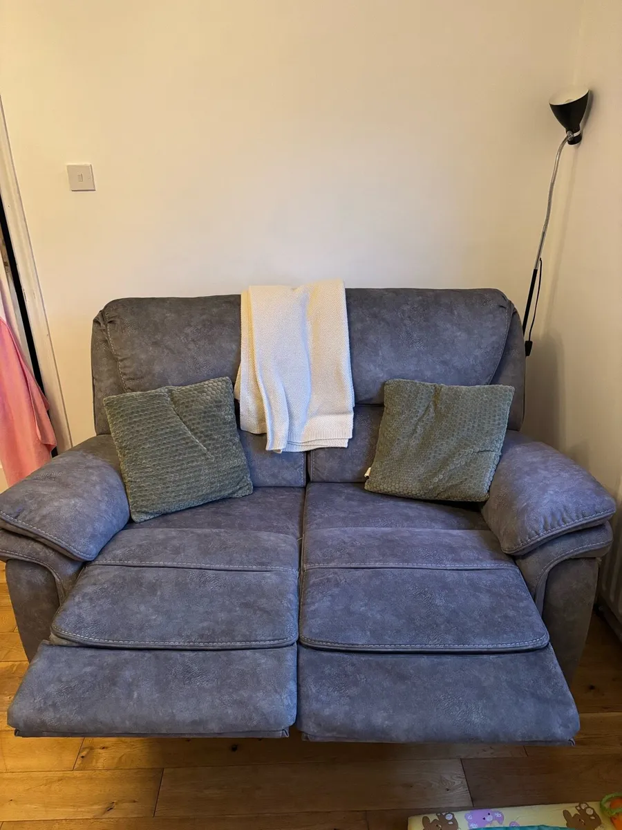 Matching Grey 2-Seater Recliner Sofas – €600 - Image 4
