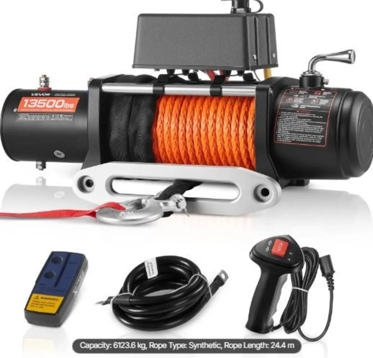Electric Winch, 13,500 lbs Load Capacity - Image 4