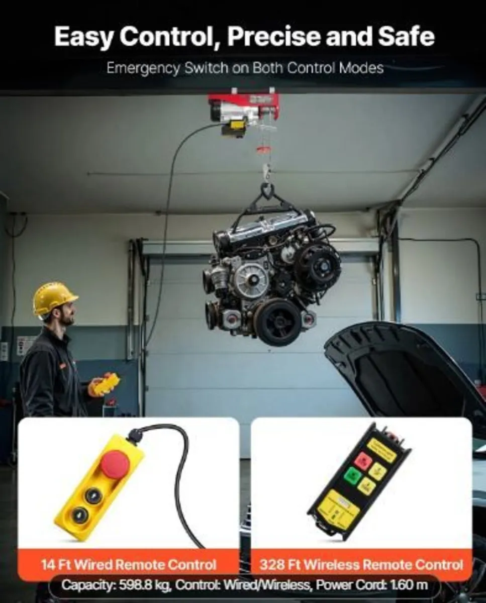 Electric Hoist Crane Winch 598.7 kg - Image 3