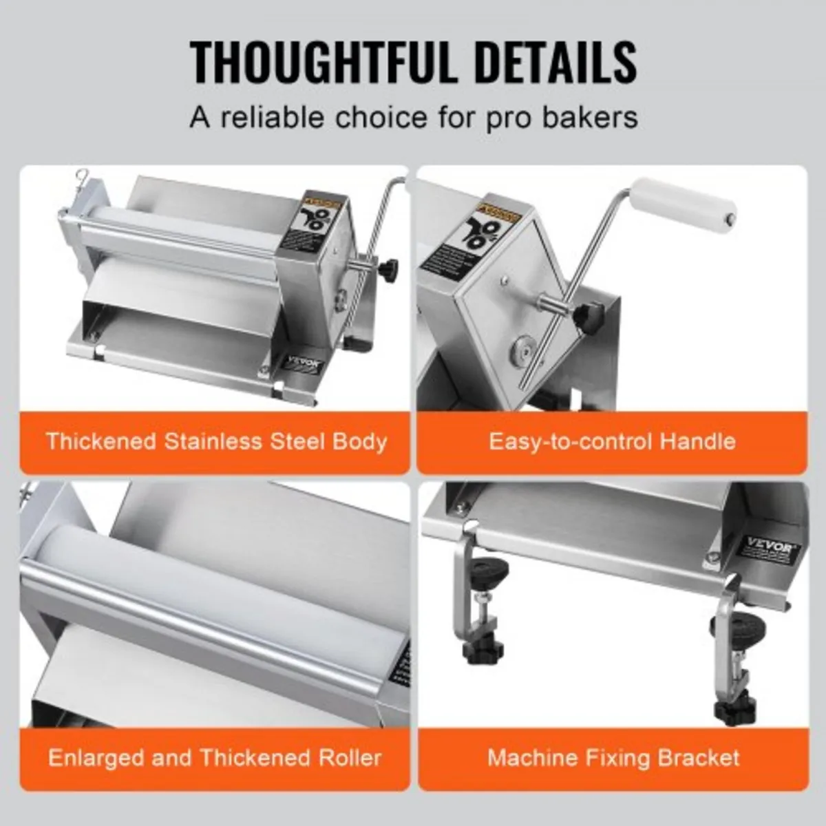 Manual Dough Sheeter Machine, Puff Pastry Sheeter - Image 4