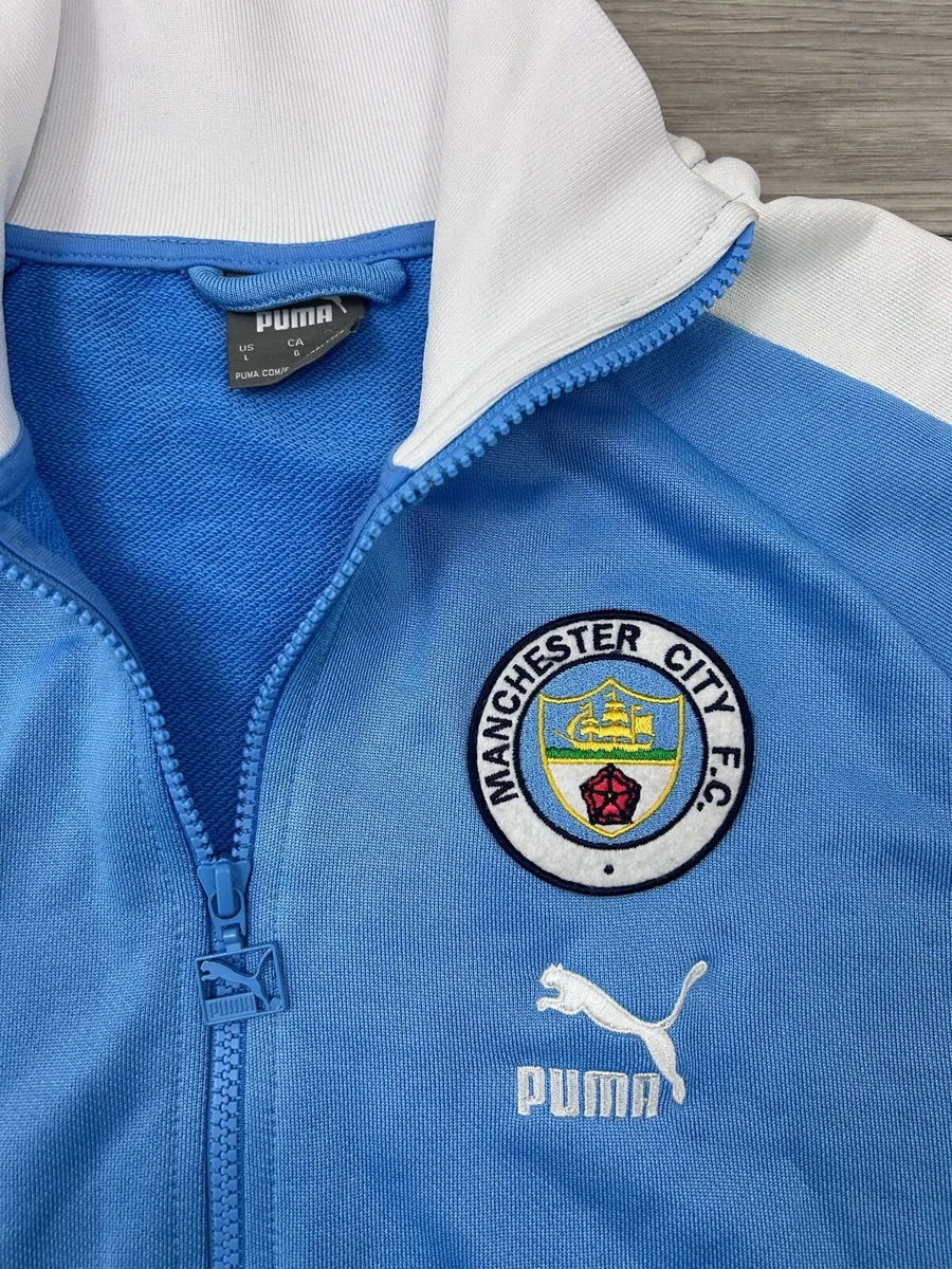 Puma Manchester City Anthem Heritage Jacket Mens L - Image 3