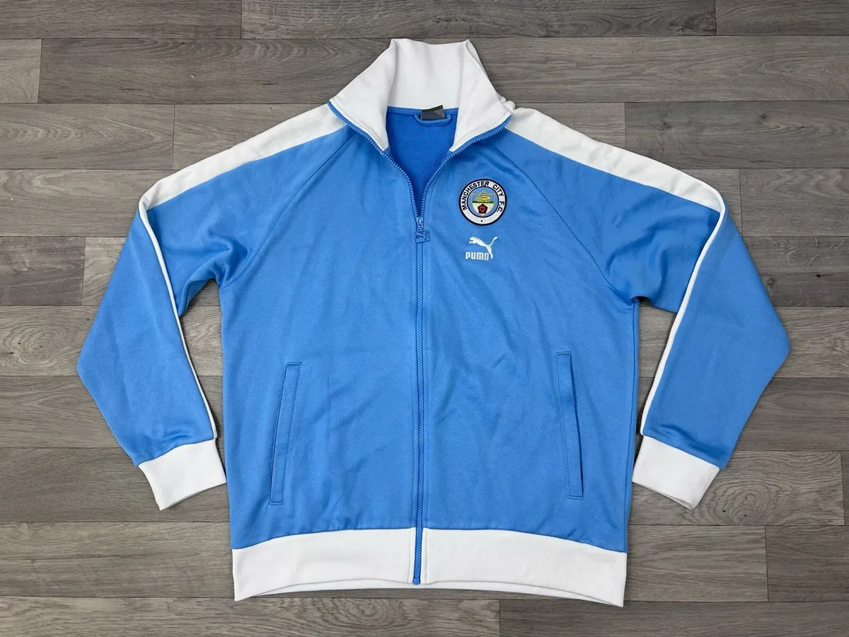 Puma Manchester City Anthem Heritage Jacket Mens L - Image 1
