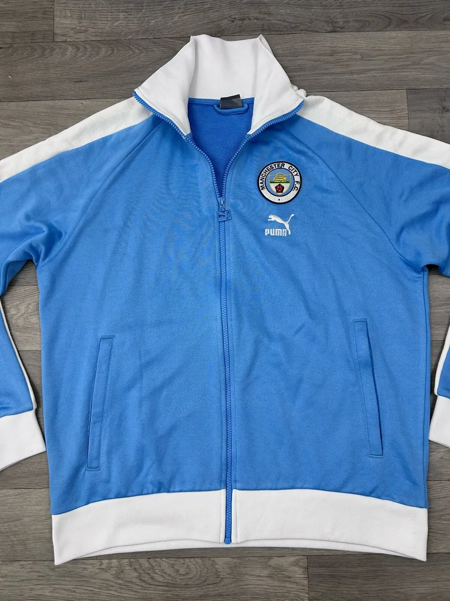 Puma Manchester City Anthem Heritage Jacket Mens L - Image 2