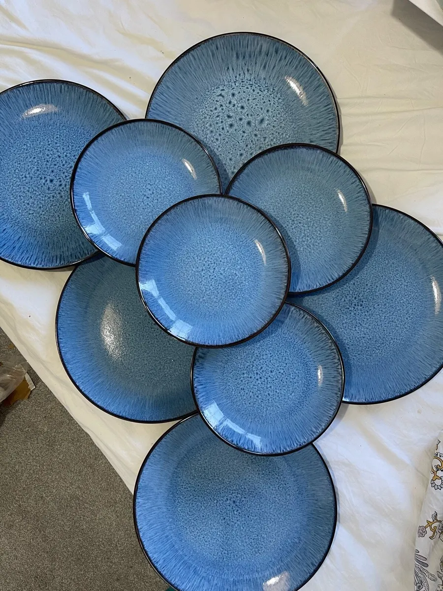 Normandy Blue Porcelain Plates - Image 1
