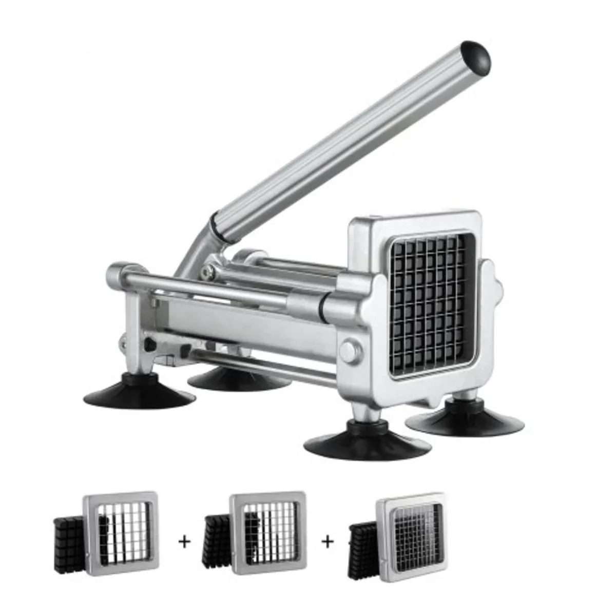French Fry Cutter, Potato Slicer with 1/2" 3/8" 1/ - Image 1