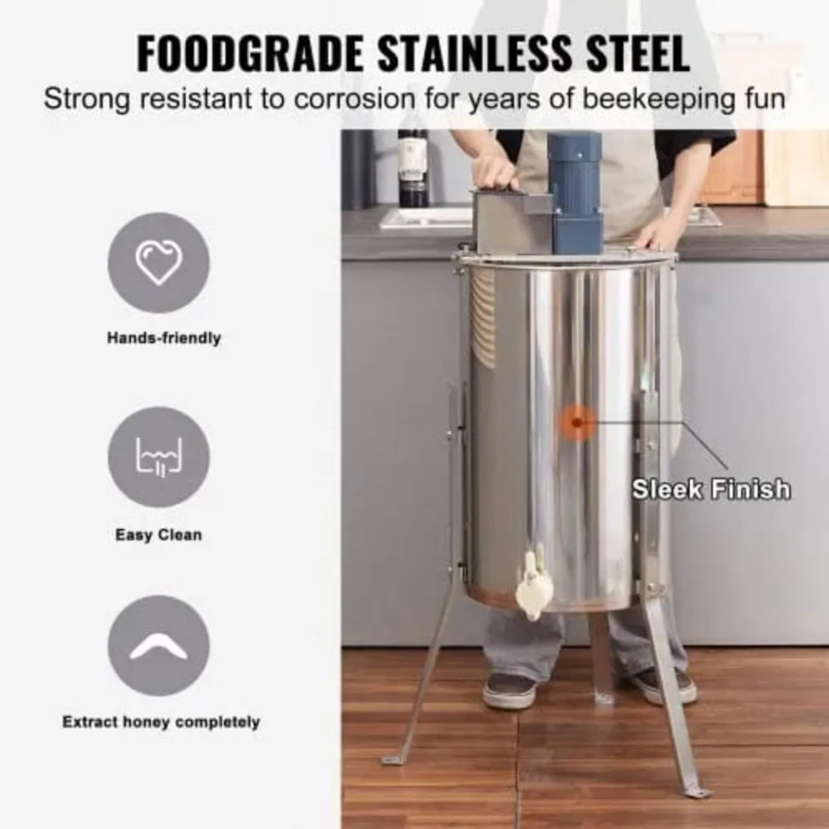 Electric Honey Extractor Tangential Extractor Beek - Image 3