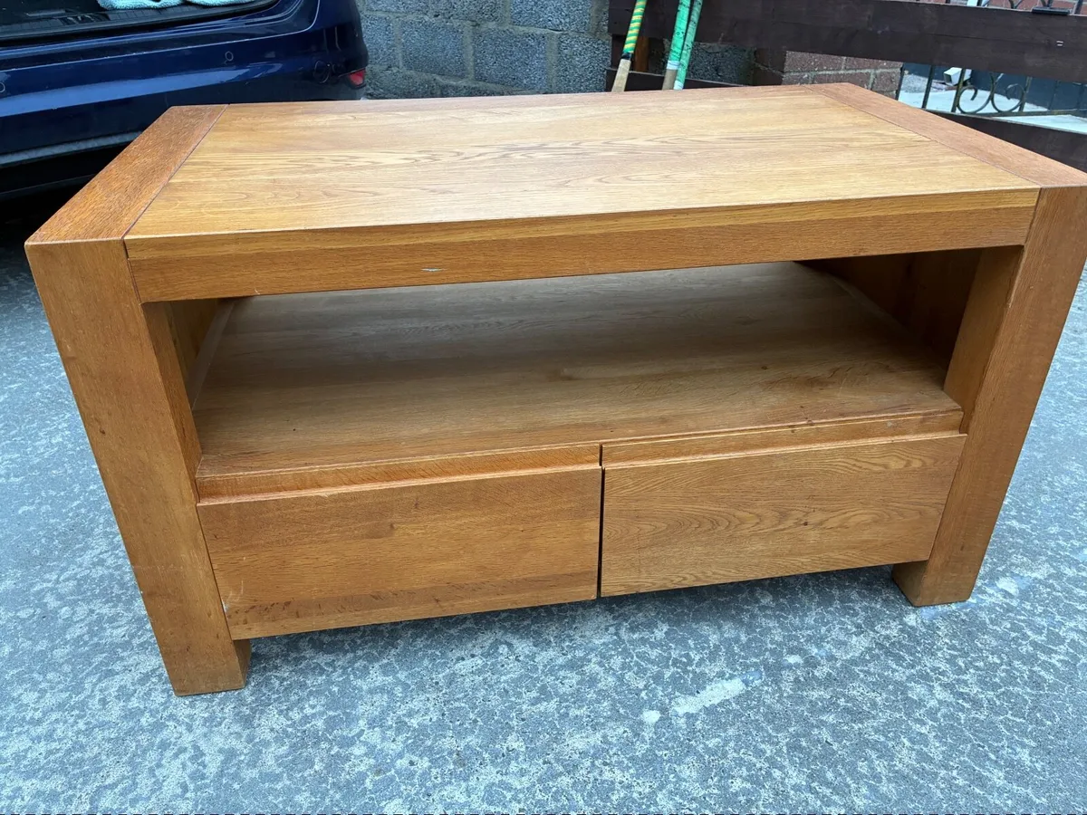 Solid Oak Tv unit - Image 1