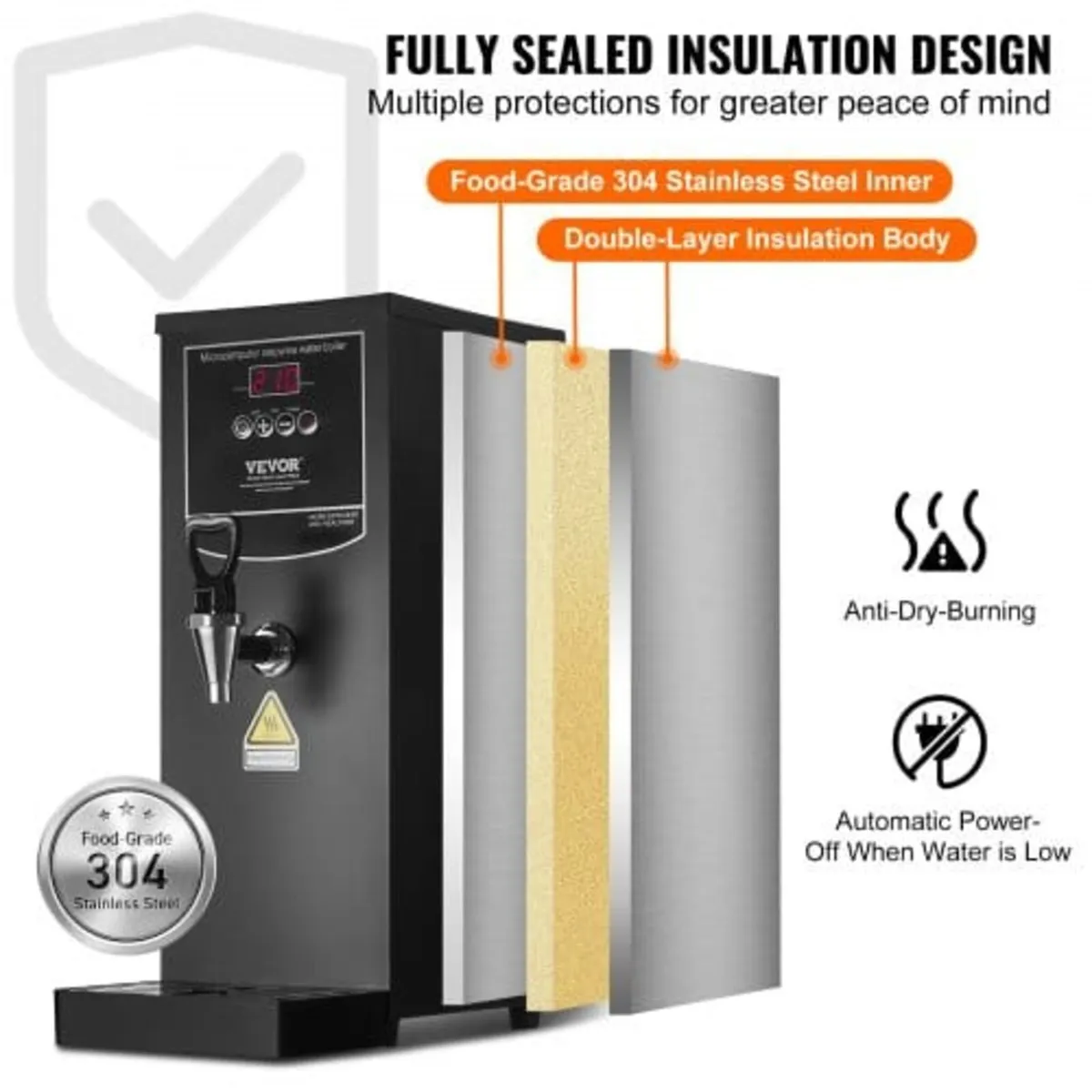 Commercial Water Boiler, Electric Hot Water Dispen - Image 3