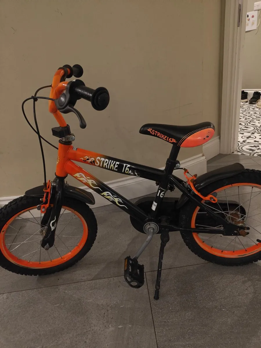 Strike 16" Kids Bike – Orange & Black - Image 3