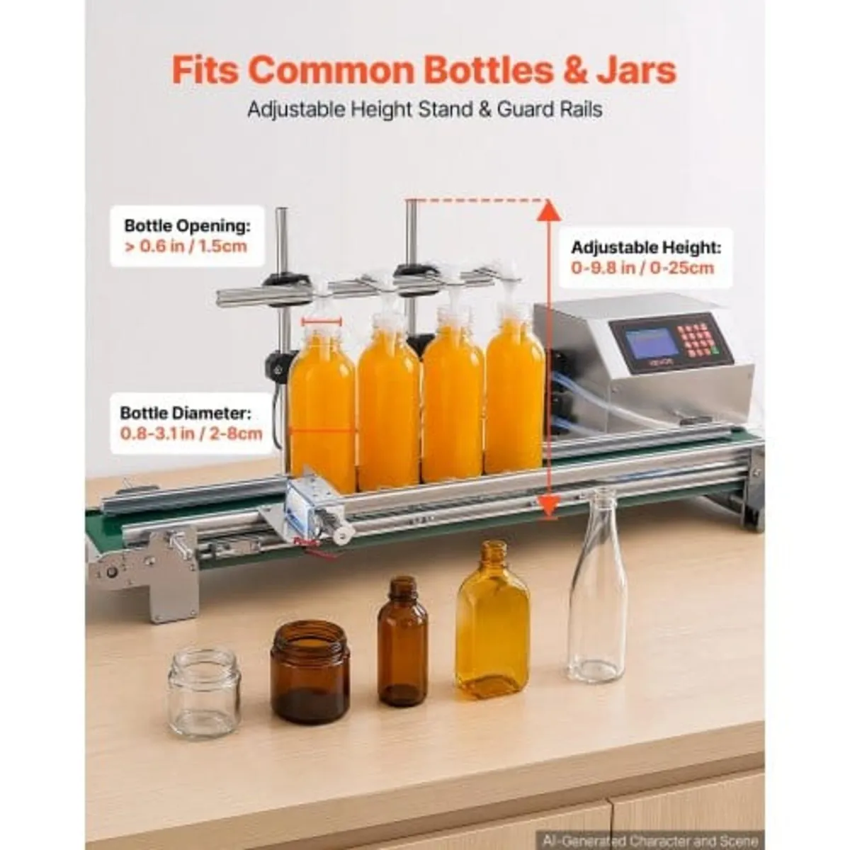 Automatic Liquid Filling Machine, 4 Nozzles with C - Image 2