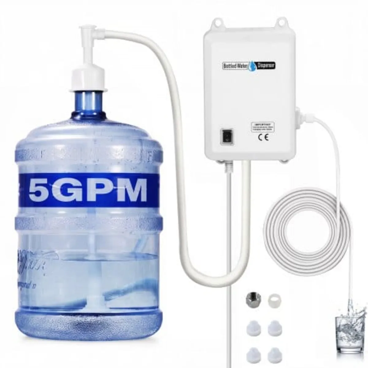 Water Bottle Pump System 3.8 L/min 40 Psi Water Di - Image 1