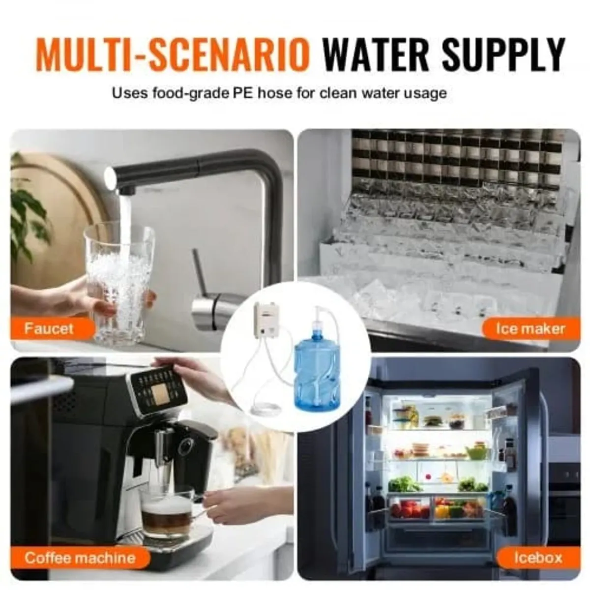 Water Bottle Pump System 3.8 L/min 40 Psi Water Di - Image 2