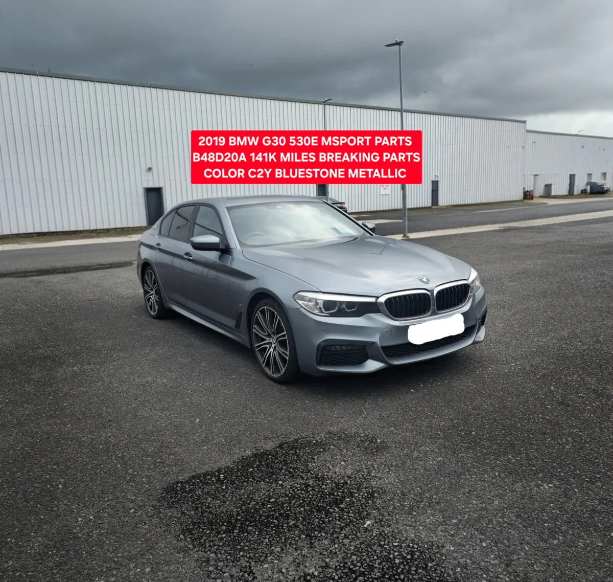 2019 BMW G30 530E MSPORT BREAKING B48B20A C2Y - Image 1