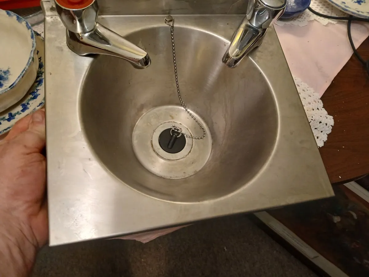 Personal sink with mixer taps fitted  delivered - Image 3
