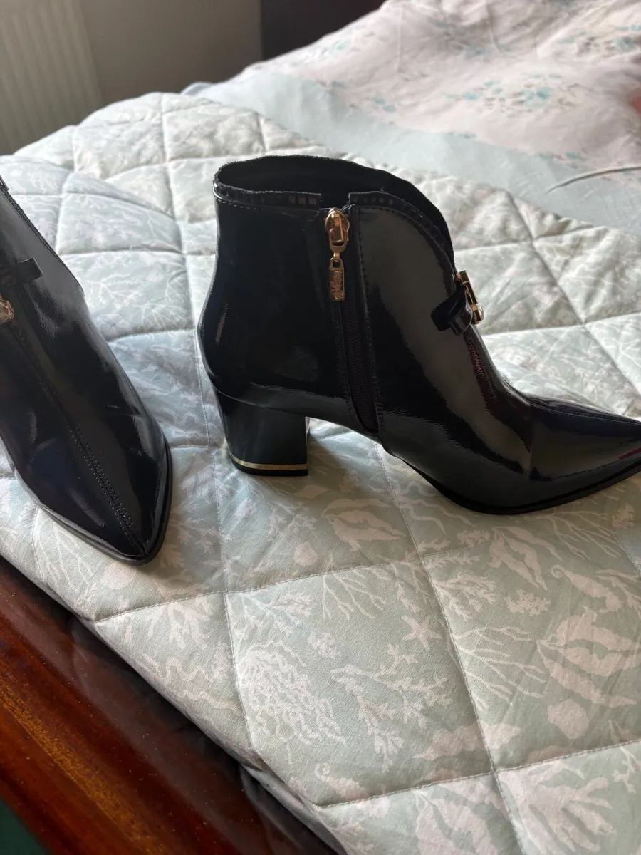 Kate Appleby navy ankle boots - Image 1
