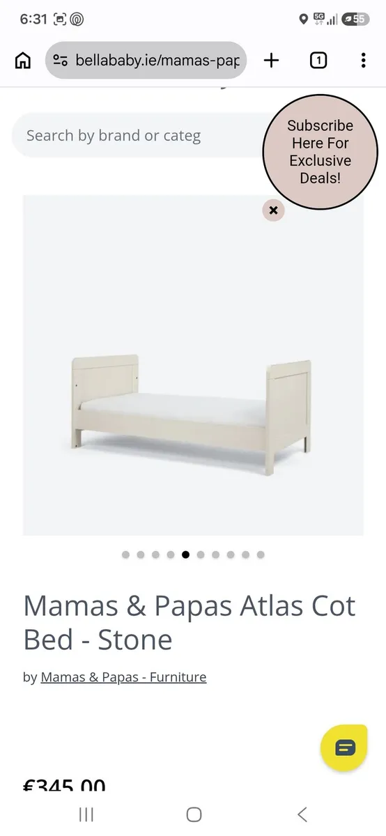 Mamas and papas atlas cot bed - Image 3