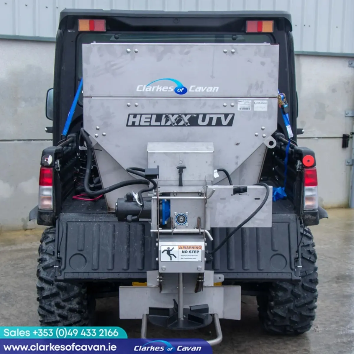 SnowEx Helixx Stainless Steel RTV Salt Spreader - Image 1