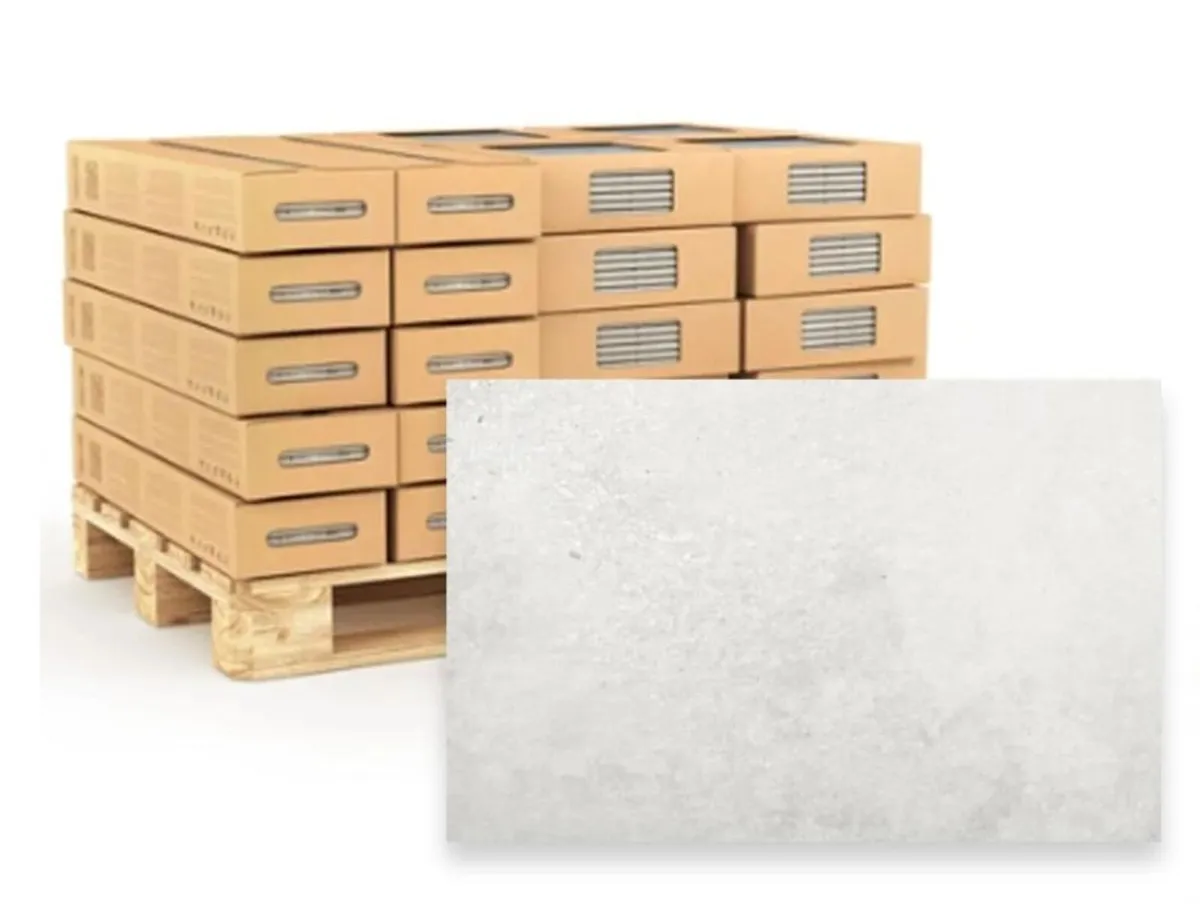 Amstel Blanco Matt 30 x 60 Porcelain Floor Tile - Image 1