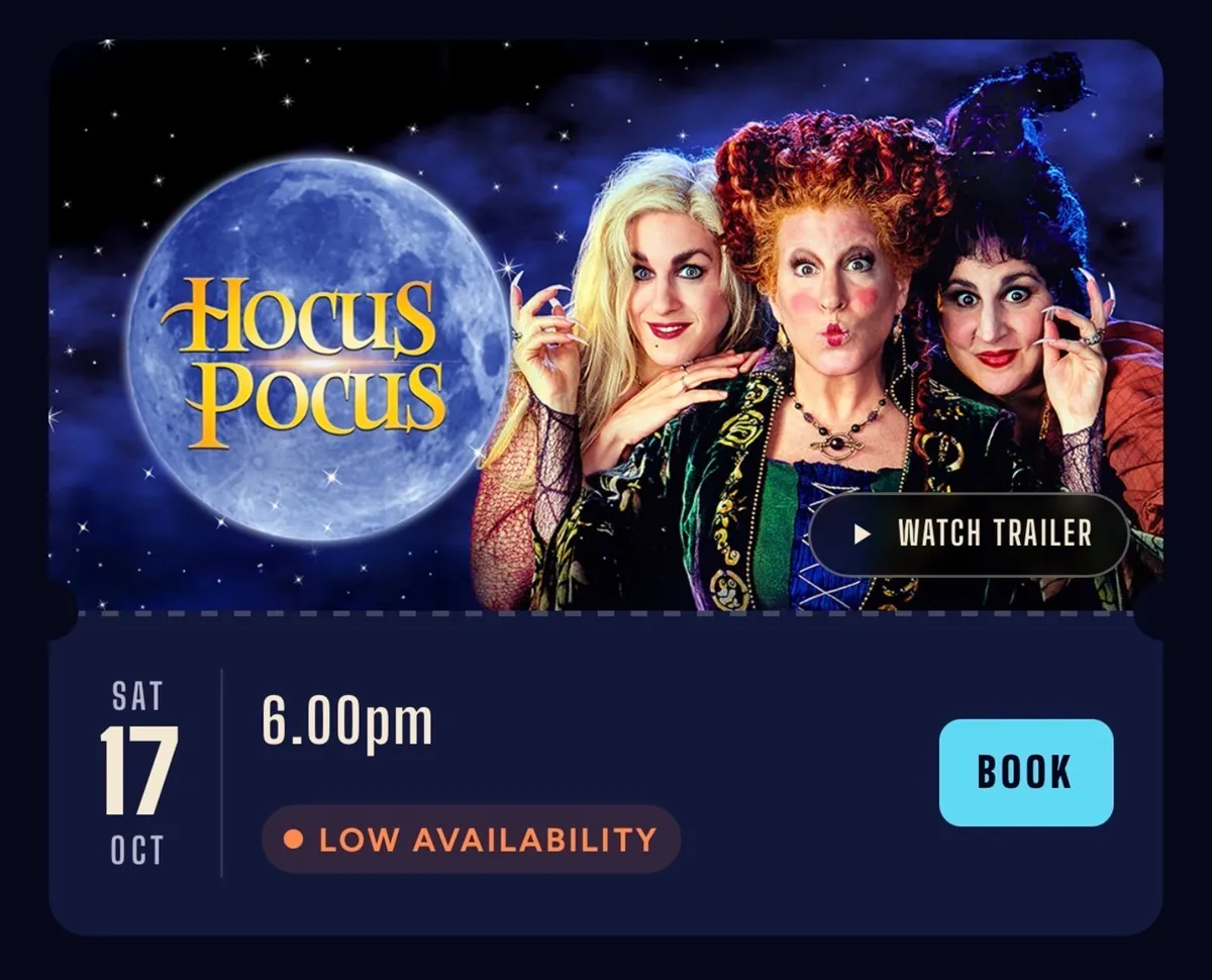 Drive in movie: Hocus Pocus (Saturday 17 Oct) - Image 1