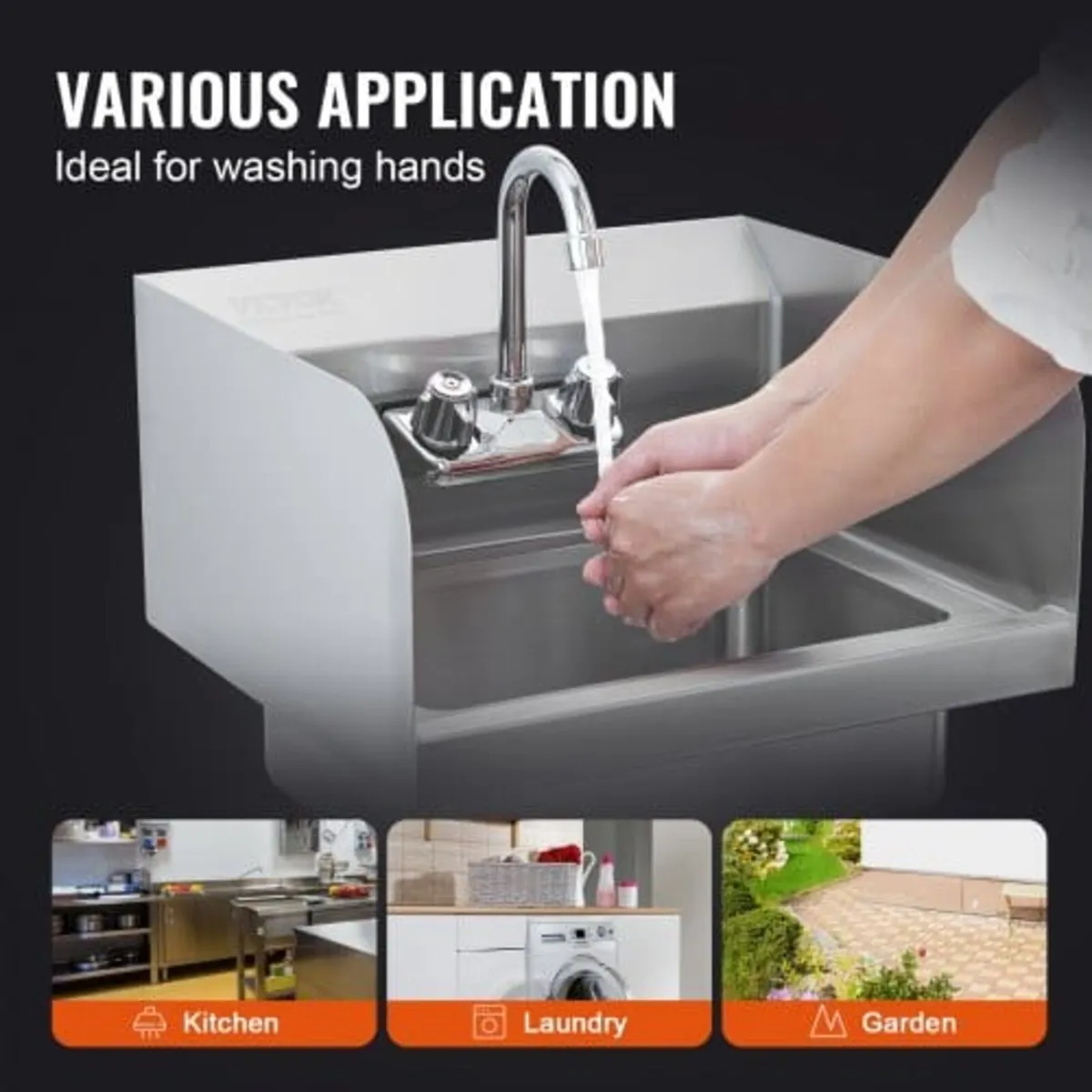 Stainless Steel Prep & Utility Sink, 1 Compartment - Image 3