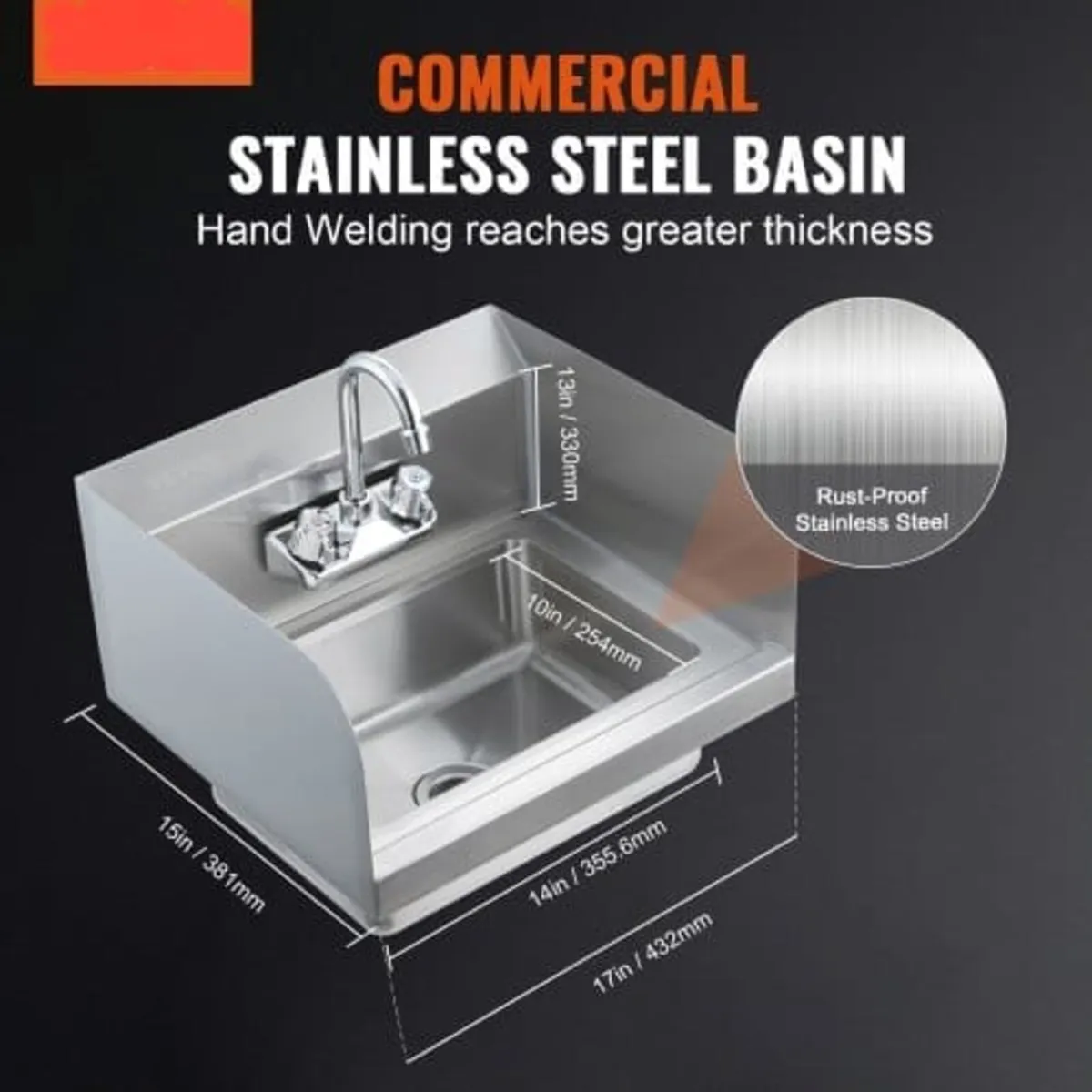 Stainless Steel Prep & Utility Sink, 1 Compartment - Image 2