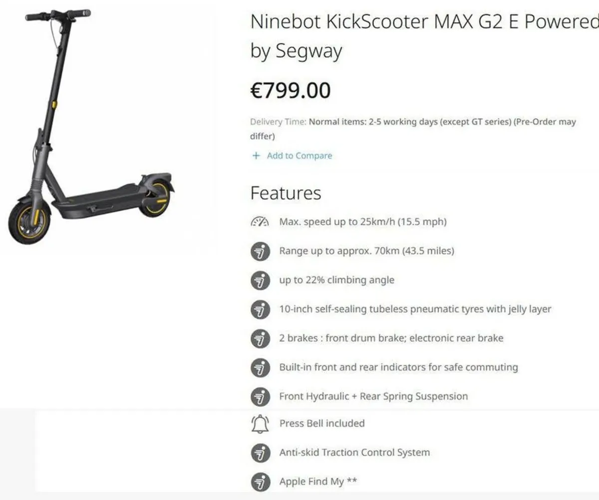 MAX G2 by Segway + Helmet Included! - Image 1