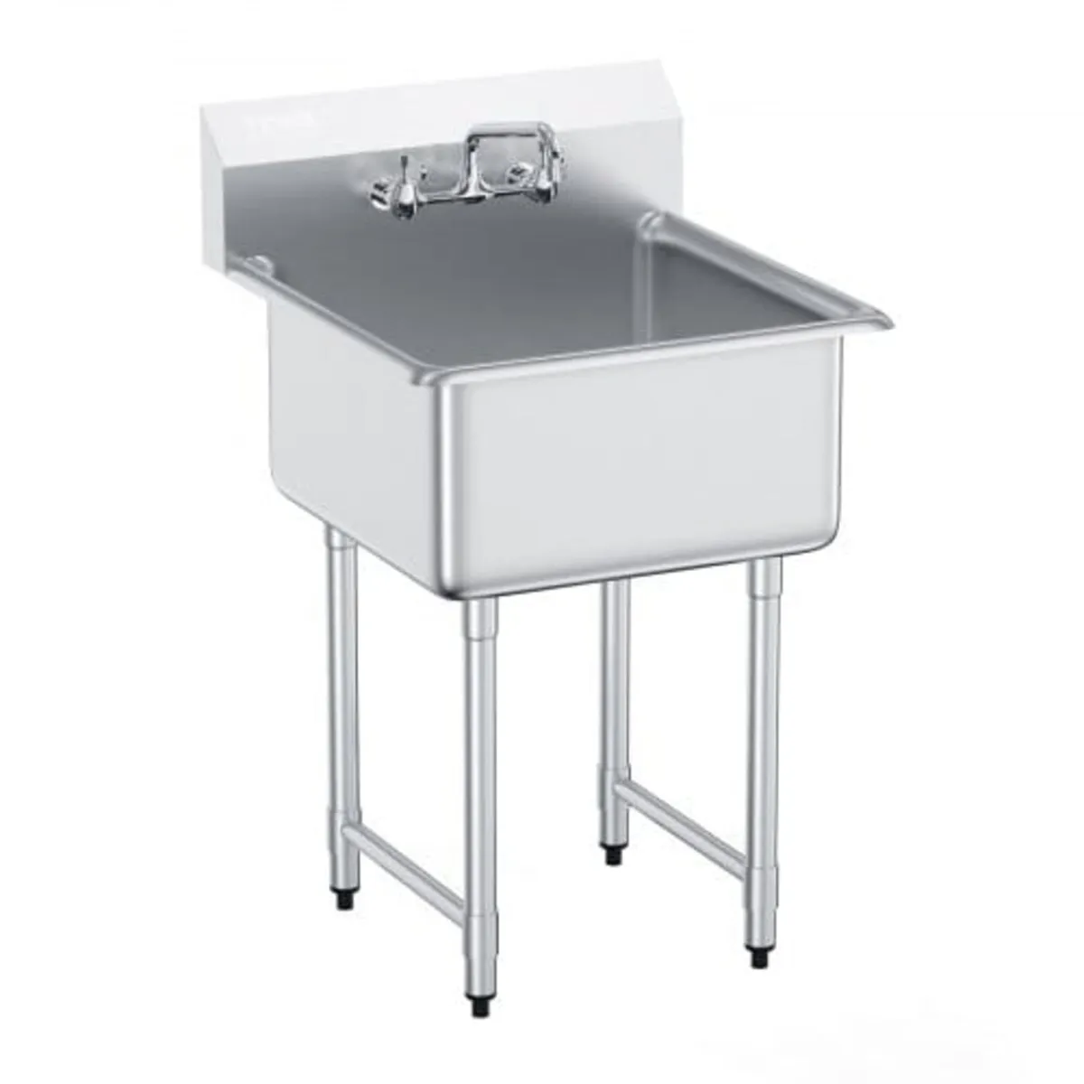 Stainless Steel Utility Sink, 1 Compartment Free S - Image 1